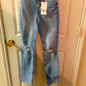 Slim Flare high rise full length split